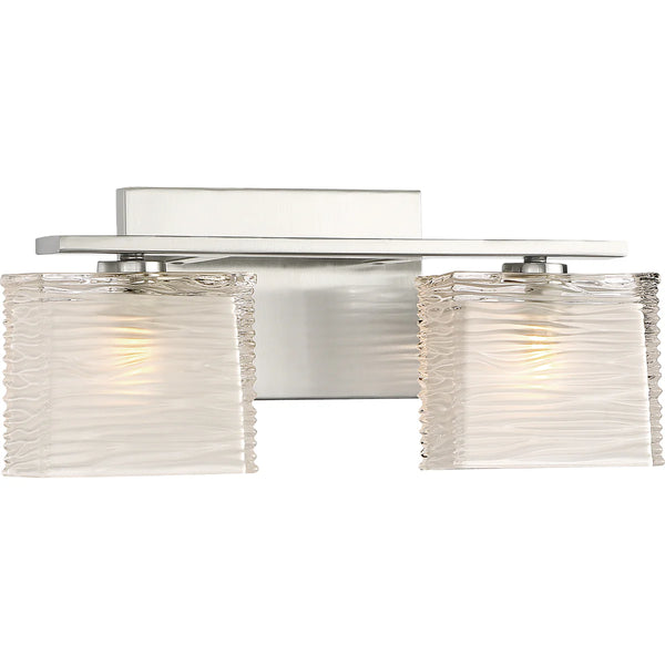 2 Light 15" Wide Chrome Bathroom Vanity Light