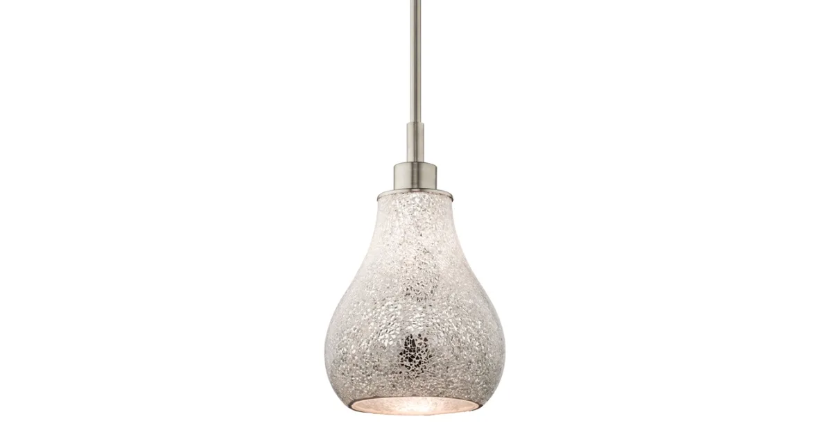 KICHLER 65407 WHITE MOSAIC PENDANT