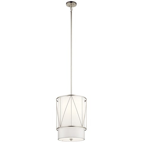 Birkleigh™ 18.25" 1 Light Pendant with Satin Etched Glass